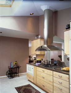 SKYLIGHT BRINGS LIGHT INTO CENTER OF HOUSE, BRIGHTENS PASSAGE AREA, DINING ROOM, SITTING ROOM.