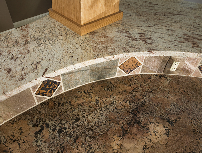 COUNTERTOP AND TILE DETAILS CONNECT PALETTE, DEFINE SPACES.