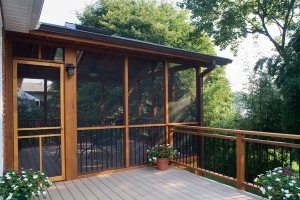 SCREEN PORCH INVITES ENJOYMENT
