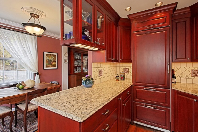 VIEW FROM KITCHEN LOOKING INTO DINING ROOM