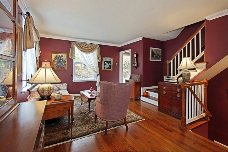 VIEW OF LIVING ROOM FROM DINING ROOM