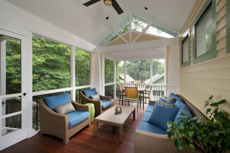 VIEW OF COVERED PORCH