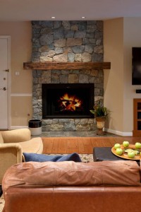 LIVING ROOM FIREPLACE DETAIL