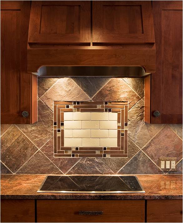 chocolate backsplash